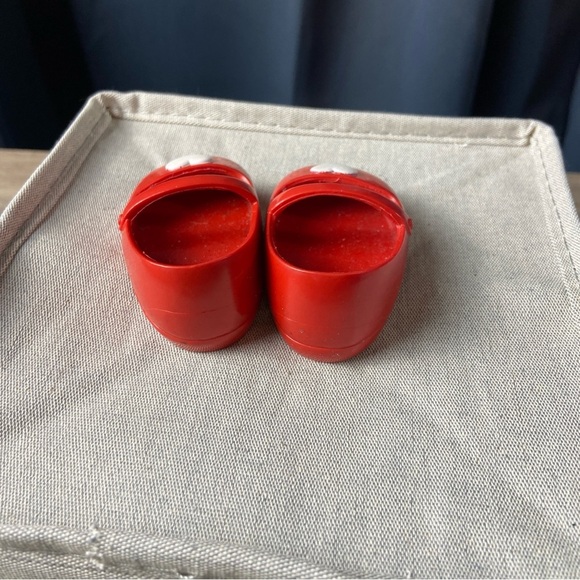 18" Our Generation Doll Shoes Red with White Hearts Fits American Girl Dolls - Picture 3 of 4